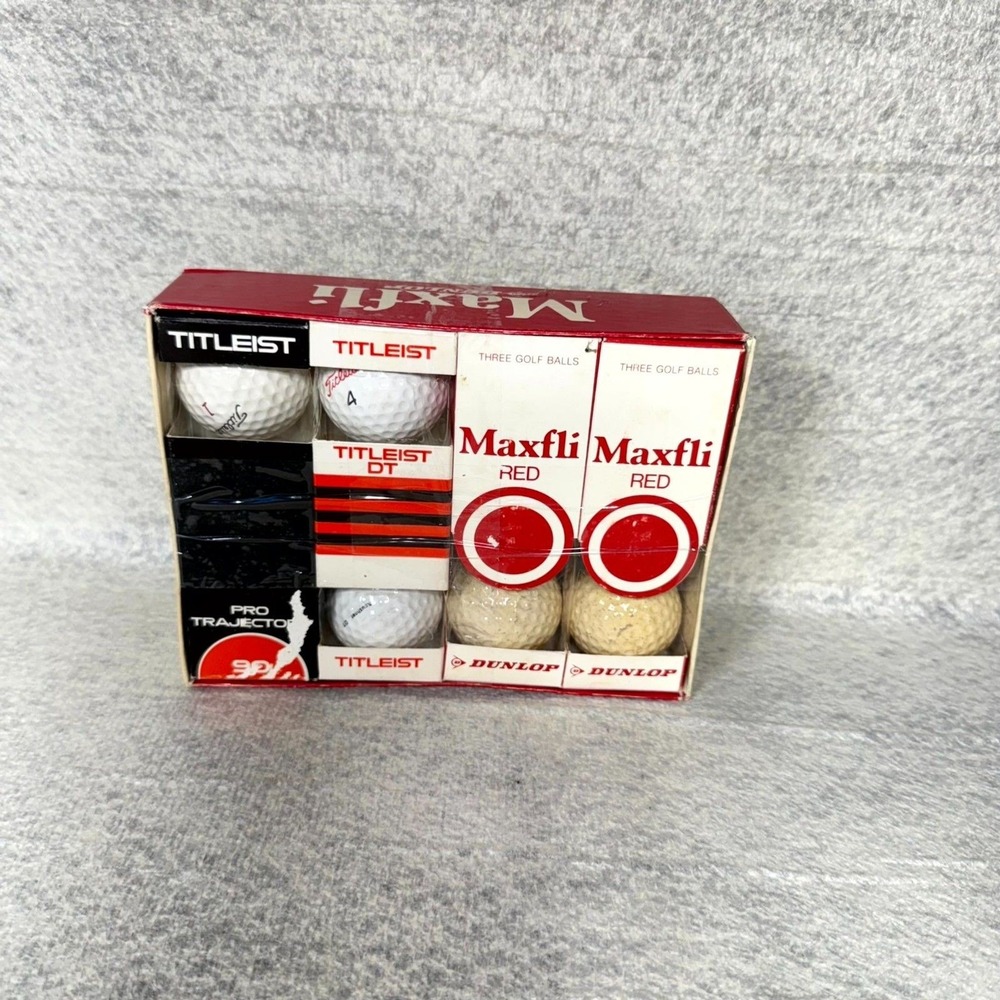 12 Pack‎ of Golf Balls Titleist and Dunlop NEW